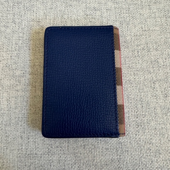 Blue Burberry Folding Card Case Wallet - Picture 6 of 6